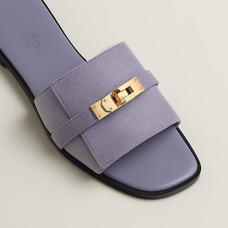 お洒落は足元から【海外限定色】HERMES Giulia サンダル 紫 Giulia sandal | Hermès Finland